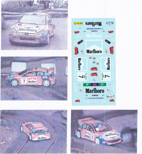 Decals 1/43 Neuf Peugeot 206 WRC Marl..boro Monzon Corte Ingles 2001 Gratuit - Photo 1/1