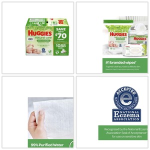 Huggies Natural Care Sensitive Baby Wipe Refill Fragrance ...