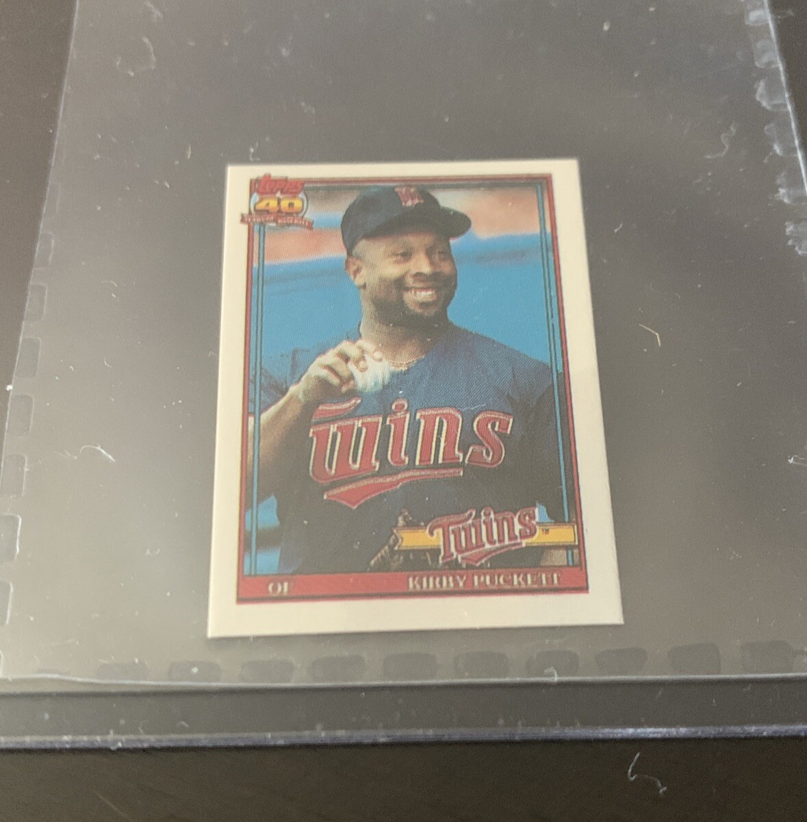1991 Kirby Puckett 1991 Topps Micro Centered #300 - Minnesota Twins