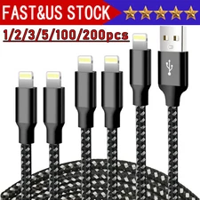 Fast Charger Cable Heavy Duty For iPhone 13 12 11 X XR 8 Charging Cord Wholesale