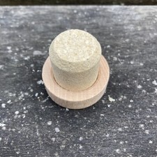 12 x 22mm T Shaped Stopper Gin Wine Bottle Sealing Plugs Wood & Cork - New