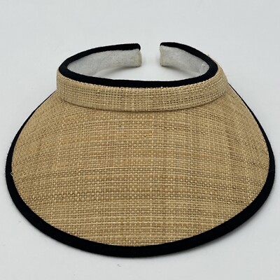 Straw Golf Visor One Size - Vintage EUC