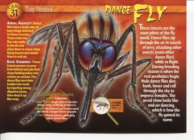 Weird N  Wild Creatures Tiny Terrors Karte 31 # Dance Fly # LC5