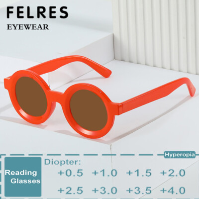 Unisex Round Reading Glasses Classic Fashion Full Frame Presbyopic Glasses New