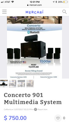concerto 901 multimedia system