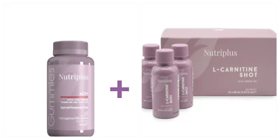 Set Gummies Apple Cider Vinegar+L-Carnitine Shot Nutriplus Farmasi