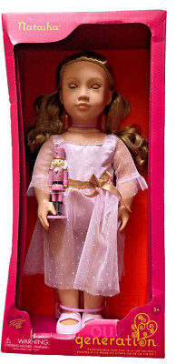 Our Generation NATASHA 18  Ballerina Doll & Pink Nutcracker Ornament NEW