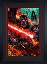 Darth Vader Dark Lord's Fury Star Wars Art Print by Sideshow Collectibles 16x24