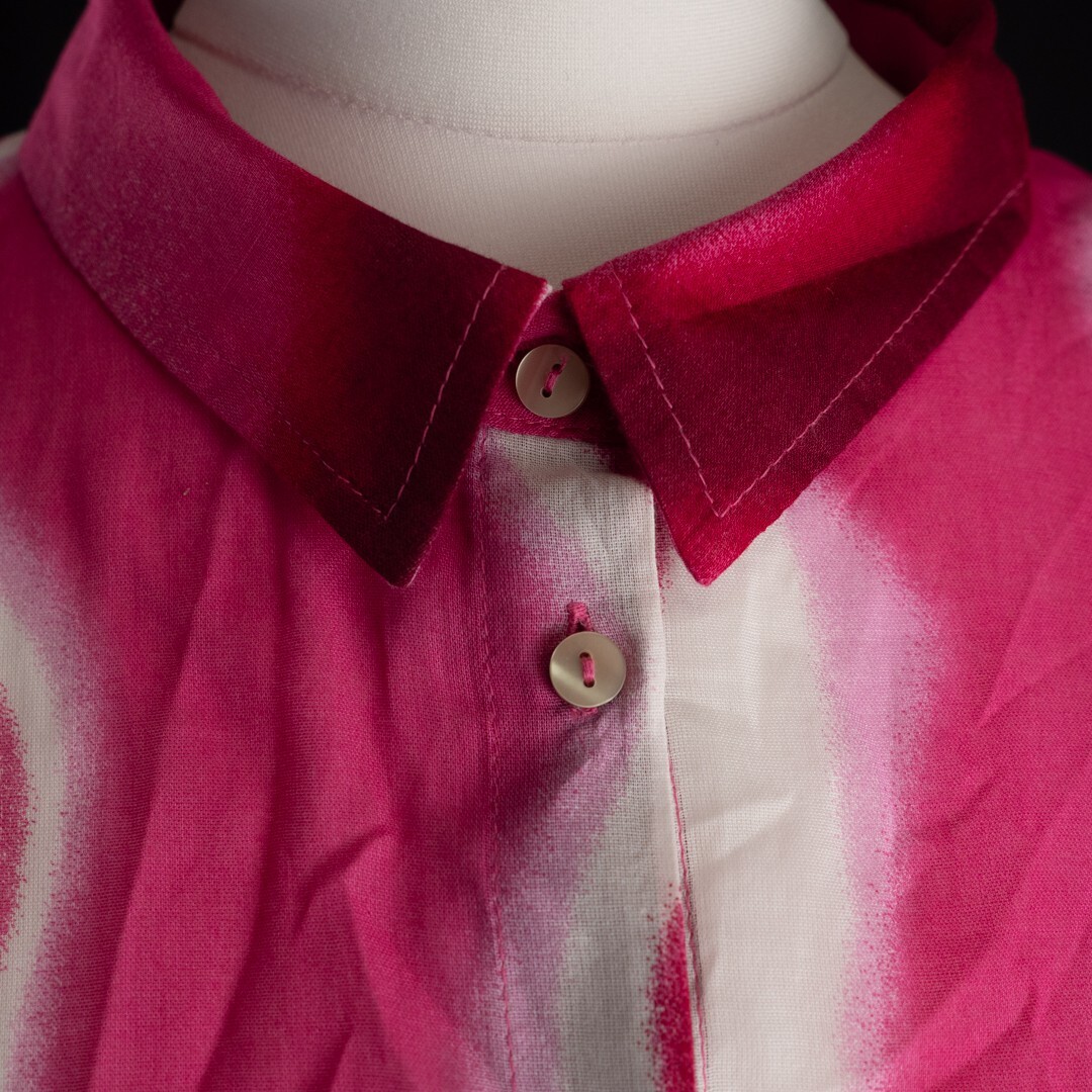 Primark Pink Wave Pattern Long Sleeve Shirt Size XS Pre-Owned image 2