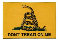 Motorcycle Jacket Embroidered Patch (Back Patch) - Don't Tread On Me Flag