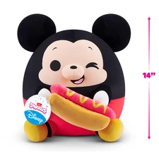Snackles Disney 14-inch Plush (Mickey) by ZURU, Plush with Snack Accessory