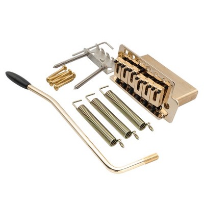Musiclily Pro Gold 52.5mm Modern Tremolo Bridge Brass Block For Squier ST Guitar