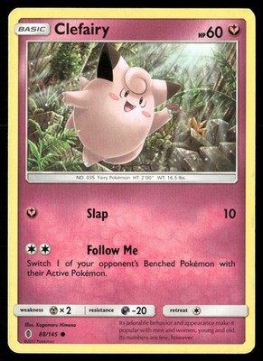 Clefairy 88/145 Common Guardians Rising Pokemon Heavily Played