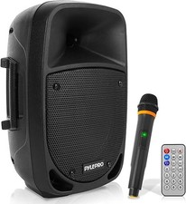 Pyle 800 Watt Bluetooth PA Speaker Rechargeable w/ Wireless Mic PSBT85A