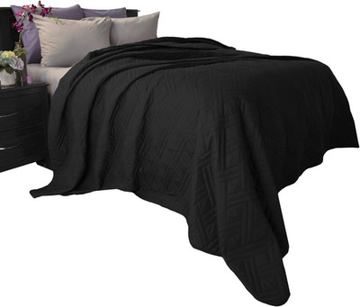 Quilt Coverlet - Full/Queen Size Basket Weave Quilted Patterned Bedspread for Al