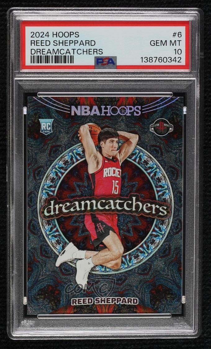 2024-25 Panini NBA Hoops Dreamcatchers Reed Sheppard #6 PSA 10 GEM MT v9t