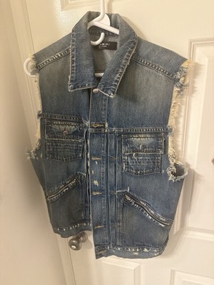 Amiri MenTrucker Denim Jacket SZ Large Authentic  