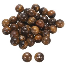 50pcs Tiger Eye Yellow Natural Stone Beads 10mm Round Loose Bead