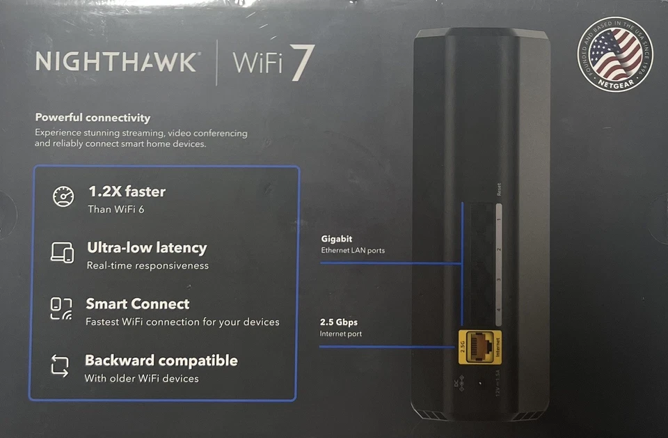 NETGEAR RS100 Nighthawk BE3600 Dual-Band Wi-Fi 7 Router-RS100 - Image 2 of 2