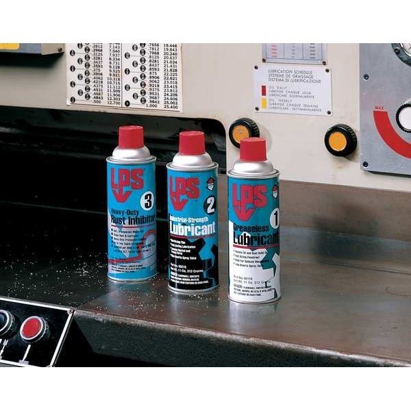 Lps 00216 Heavy-Duty Lubricant, No Food Contact, 16 Oz Aerosol Can, Brown