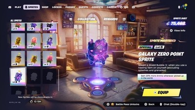 Cheap galaxy zero point sprite