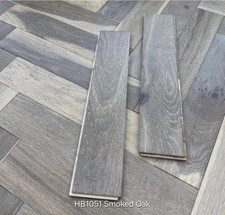 SALE PRICE £26.99psm!!!  Herringbone Engineered Wood Flooring Smoked Grey