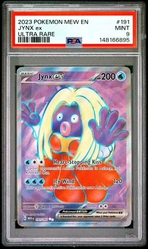 2023 POKEMON MEW EN-151 ULTRA RARE #191 JYNX EX PSA 9