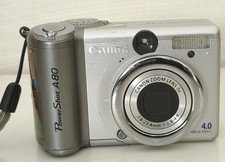 Canon PowerShot A80 Digitalkamera 4MP Silber, Kompakt