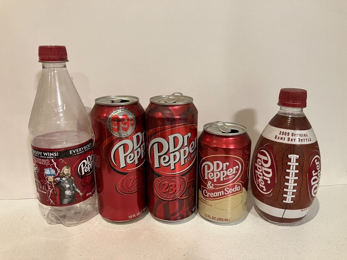 LOT: 23 Rare Collectible Limited Edition DR. PEPPER Cans | eBay