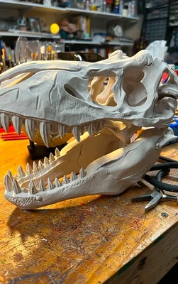 Crâne décoratif style T-Rex - Photo 1/2