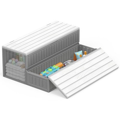Hot Tub Steps Double Decker Storage Snap Together Non Slip Step Grey White