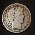 1902 **S** BARBER SILVER HALF DOLLAR ***NICE COIN!***  FREE SHIPPING! C1914