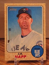 2017 Topps Heritage - J.A. Happ Flip Stock /5 Blue Jays