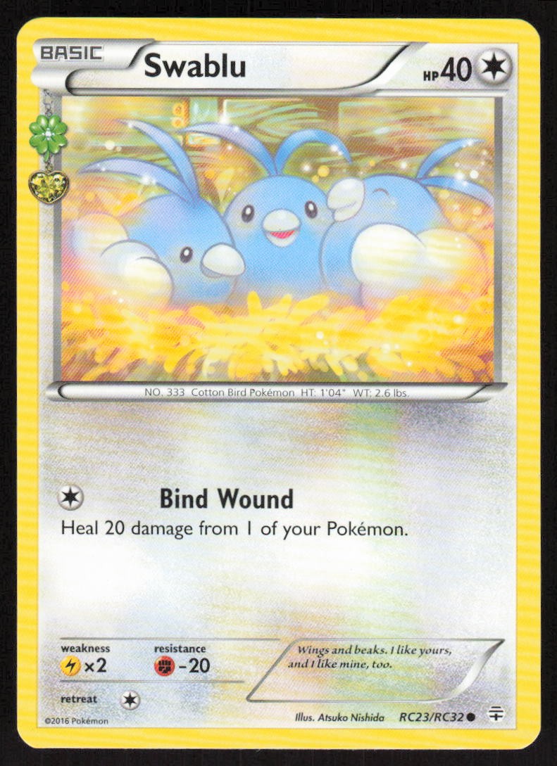 Swablu RC23/RC32 Common Generations Pokemon Lightly Played