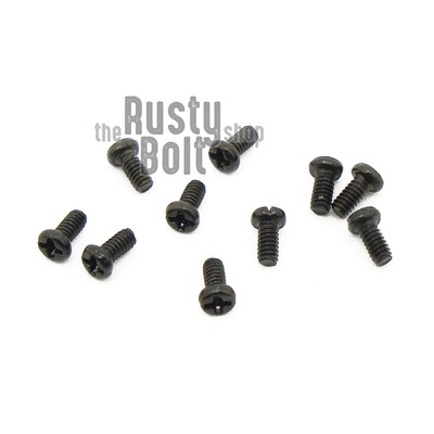 M1.2 x 2.5mm, Phillips Pan Head Screws, Steel, Black