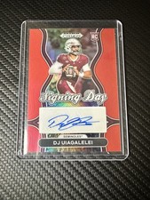 2025 Panini Prizm Draft Picks - Signing Day D.J. Uiagalelei #SD-DUI Red Prizm...