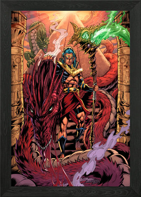 Anubis gerahmtes Wandbild Poster Leinwanddruck Bild