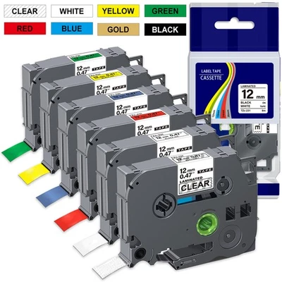 MARKENLOS Schriftband TZe-231 12mm 9mm 18mm 24mm für Brother P-touch PT-H100LB H105 H107 B