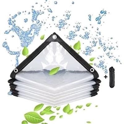 transparente Plane 2x5m Abdeckplane Windschutz Campingucksack