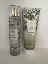 BATH  BODY WORKS WHITE JASMINE MIST BODY SPRAY  Body Cream 8oz