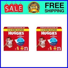 Huggies Little Snugglers Fragrance Free Baby Diapers,Newborn,136 Count,2pack