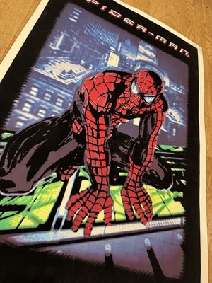 Vtg Y2K 2002 SPIDERMAN Black Light POSTER 23''x 35'' Funky Enterprises CM4454