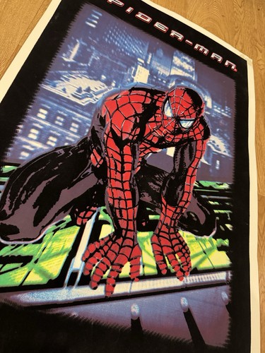 Vtg Y2K 2002 SPIDERMAN Black Light POSTER 23"x 35" Funky Enterprises CM4454