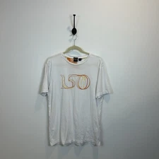 Hugo Boss Men’s Size Large T Shirt White 150th Open Short Sleeve Shirt Top