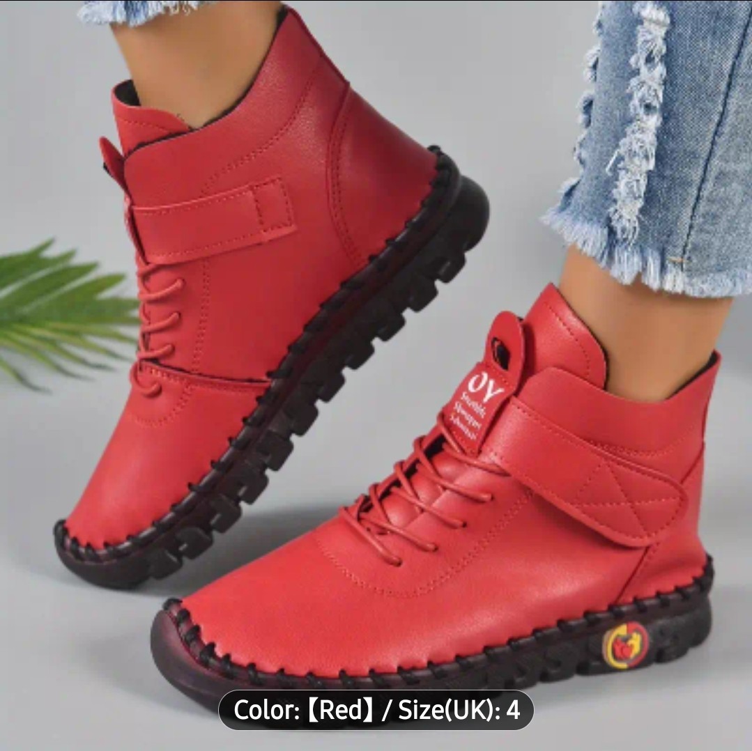 SAOLA Mocassini donna punta tonda suola morbida casual scarpe basse pelle taglie forti antiscivolo