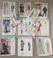 sewing patterns Vogue top designers, all Size 16 /Bust 38, 60s/70s, all used