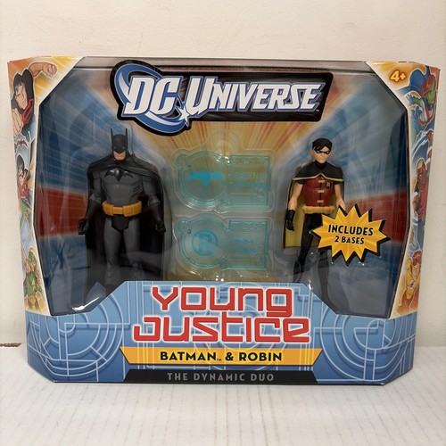 Batman & Robin DC Universe Young Justice  Dynamic Duo Mattel 2011, New, MISB