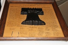 Antique 1901 Liberty Bell - Declaration  Litho 4th St. National Bank Cincinatti