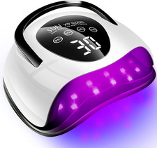 LED UV Nail Dryer Gel Polish Curing Lamp Timer LCD Display Motion Sensor
