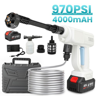 #ad Cordless Electric High Pressure Water Spray Car Gun 970PSI Portable Washer Clean $29.99